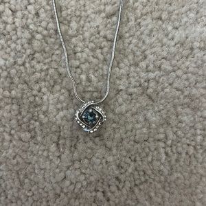 NWT Brighton Eternity Knot Necklace Blue